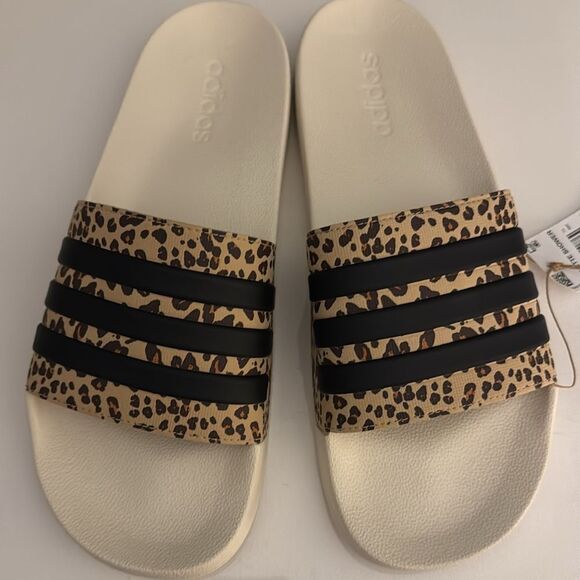 Adidas Slides Mens 13 Leopard Adilette - Picture 2 of 4